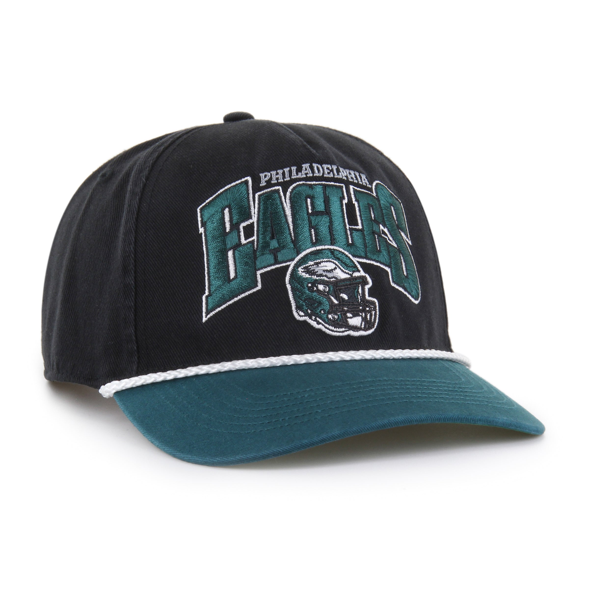 Philadelphia Eagles NFL 47 Brand Men's Black Palermo Hitch Snapback Hat