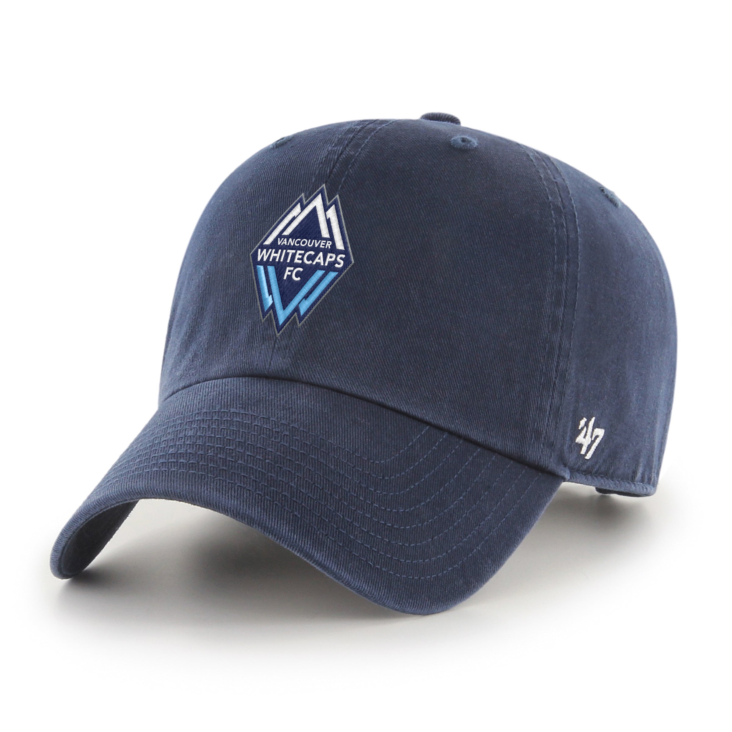 Vancouver Whitecaps FC MLS 47 Brand Men's Navy Clean Up Adjustable Hat