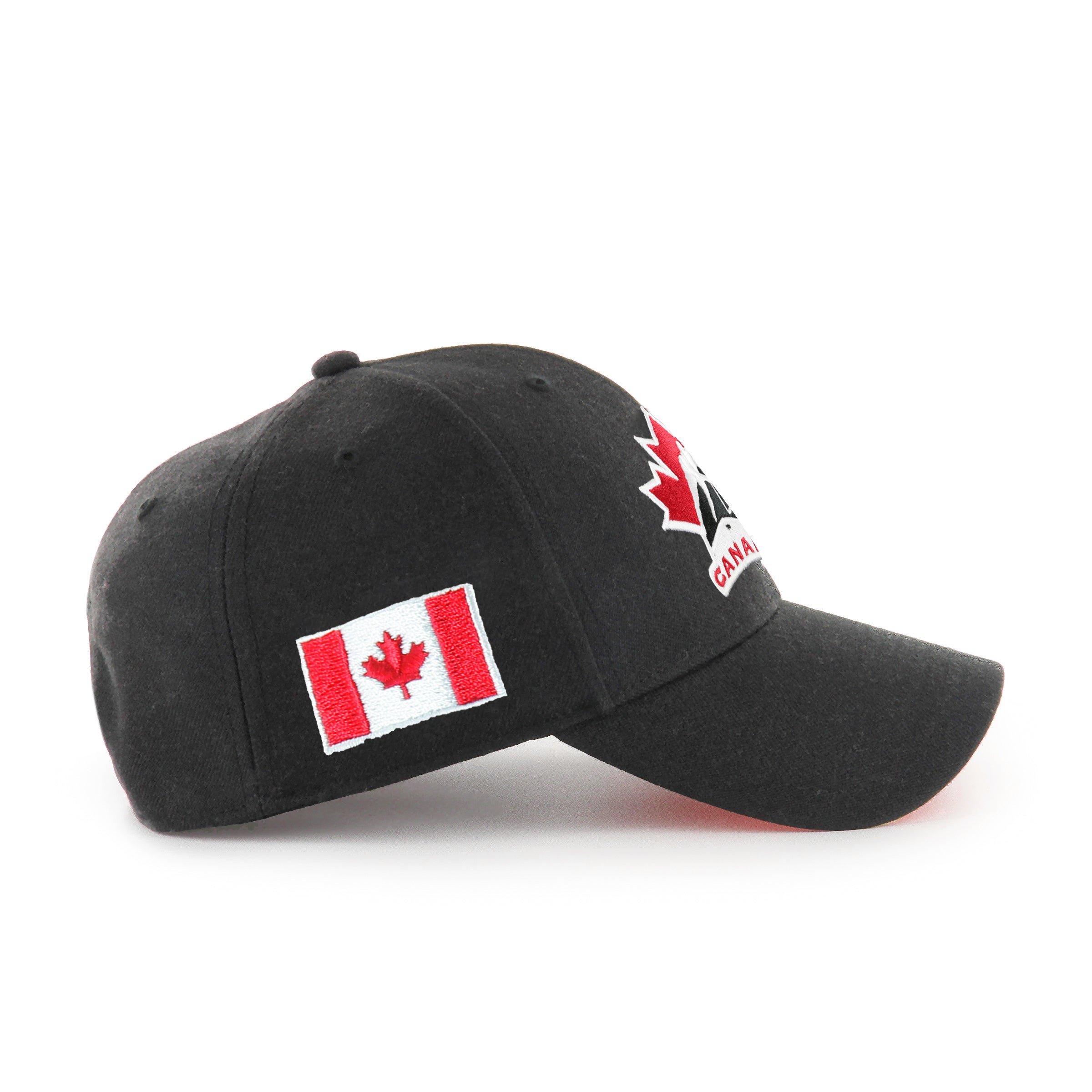 Hockey Canada IIHF 47 Brand Men's Black Sure Shot MVP Snapback Hat