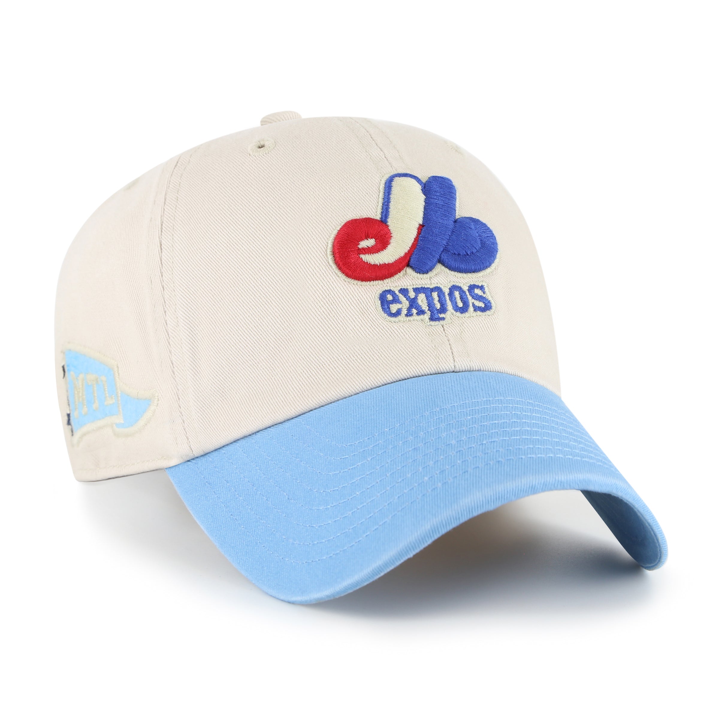 Montreal Expos MLB 47 Brand Men's Beige Clean Up Grand Stand Adjustable Hat