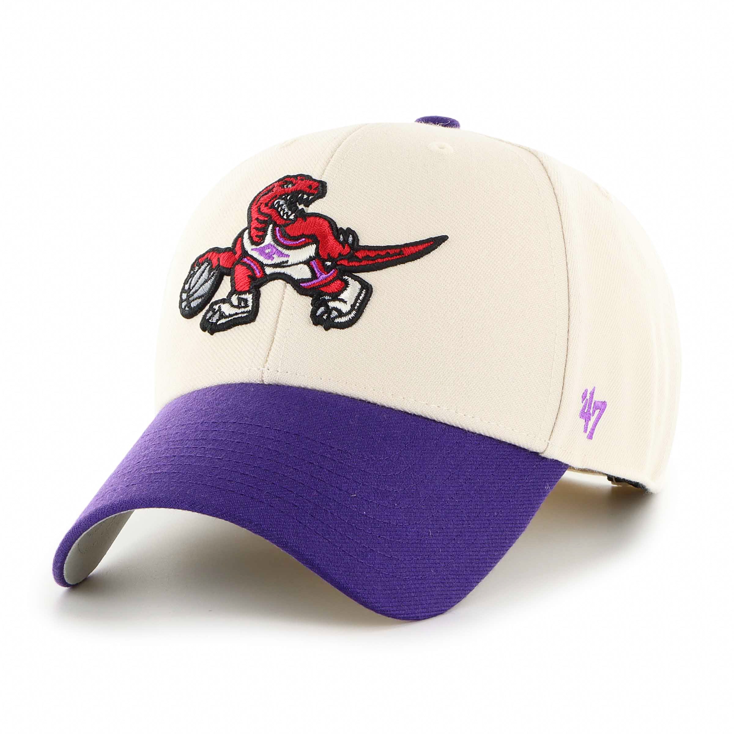 Casquette ajustable Toronto Raptors NBA 47 Brand pour homme, bicolore Sure Shot MVP