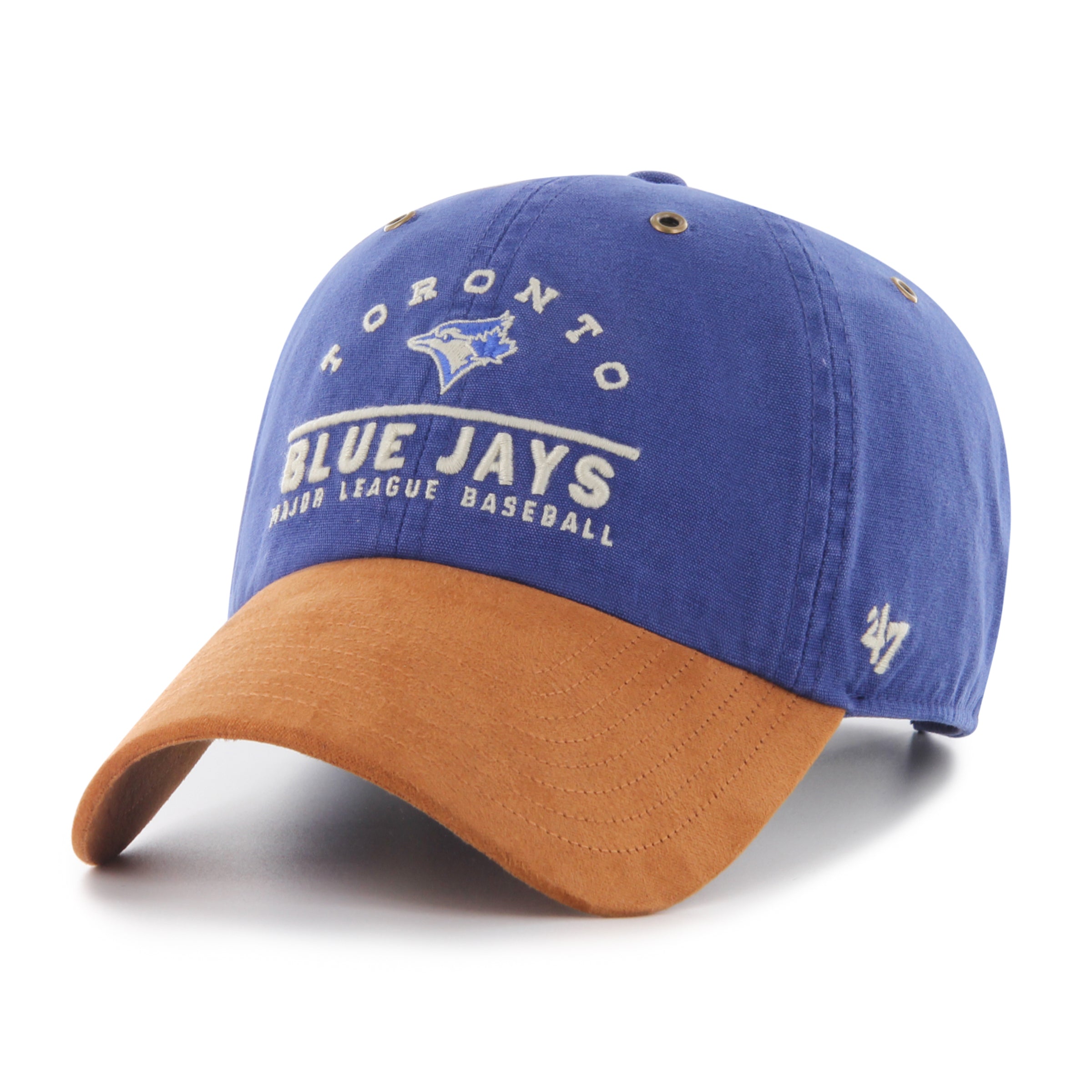 Chapeau ajustable en daim Royal Windham Clean Up de la marque Toronto Blue Jays MLB 47 Brand pour homme