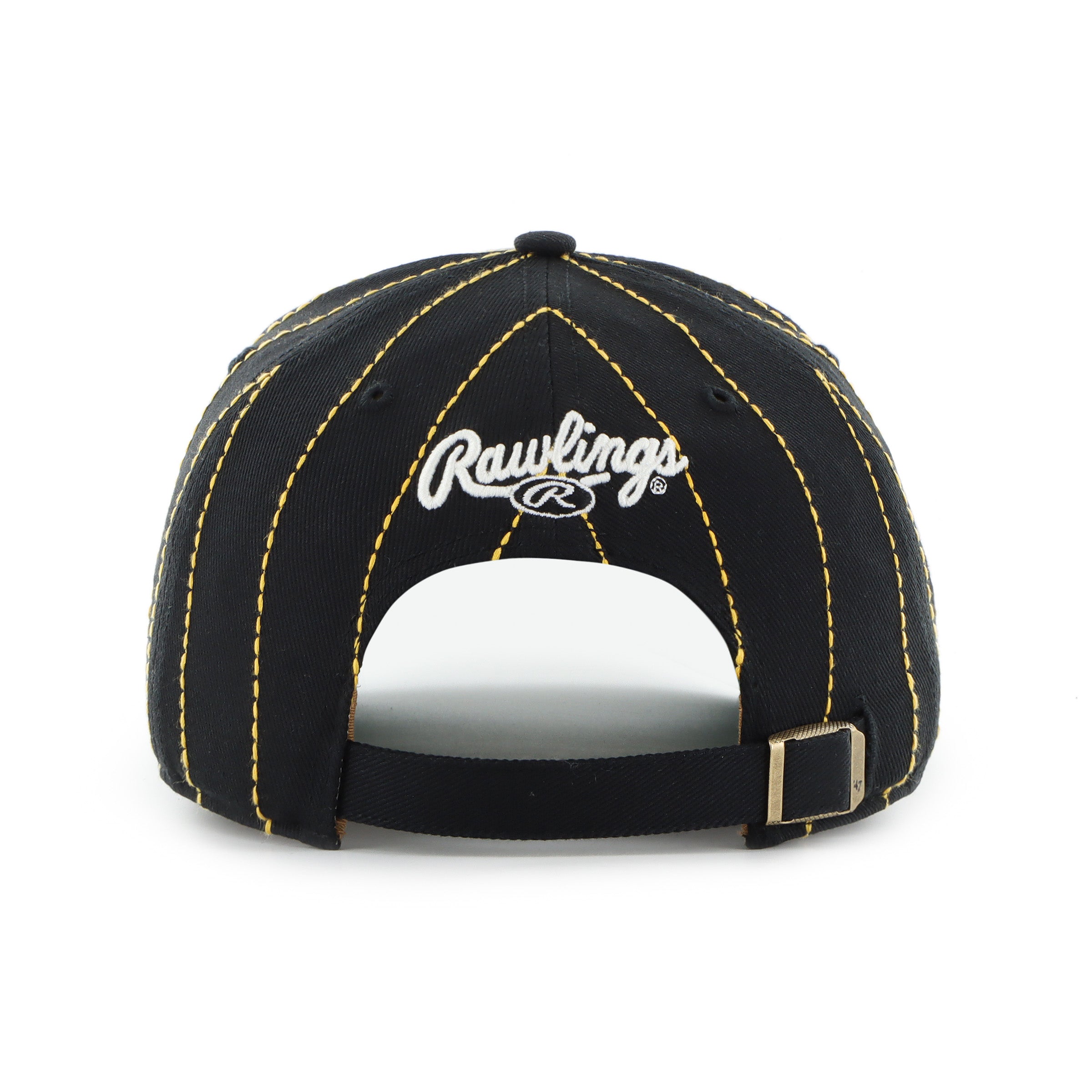 Pittsburgh Pirates MLB 47 Brand Men's Black Rawlings Pinstripe Hitch Adjustable Hat