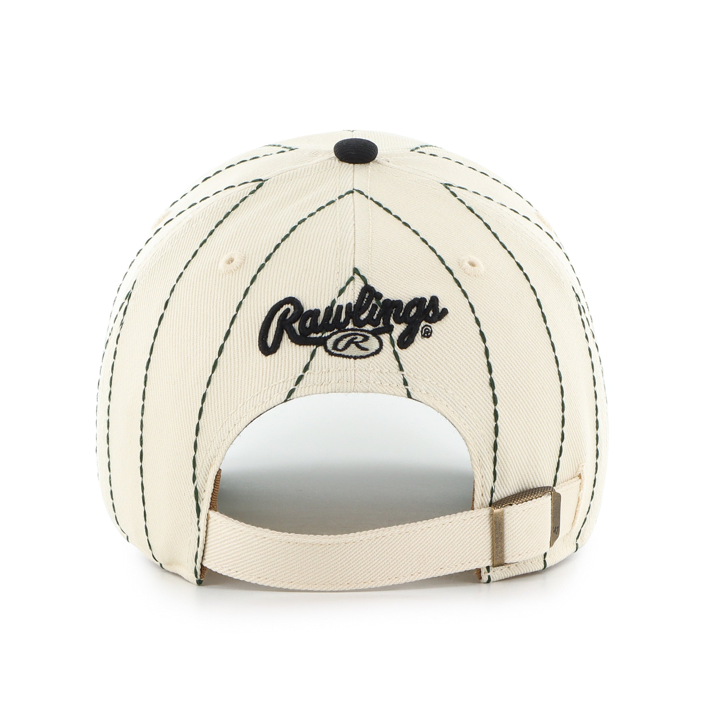 Oakland Athletics MLB 47 Brand Men's Beige Rawlings Pinstripe Clean Up Adjustable Hat