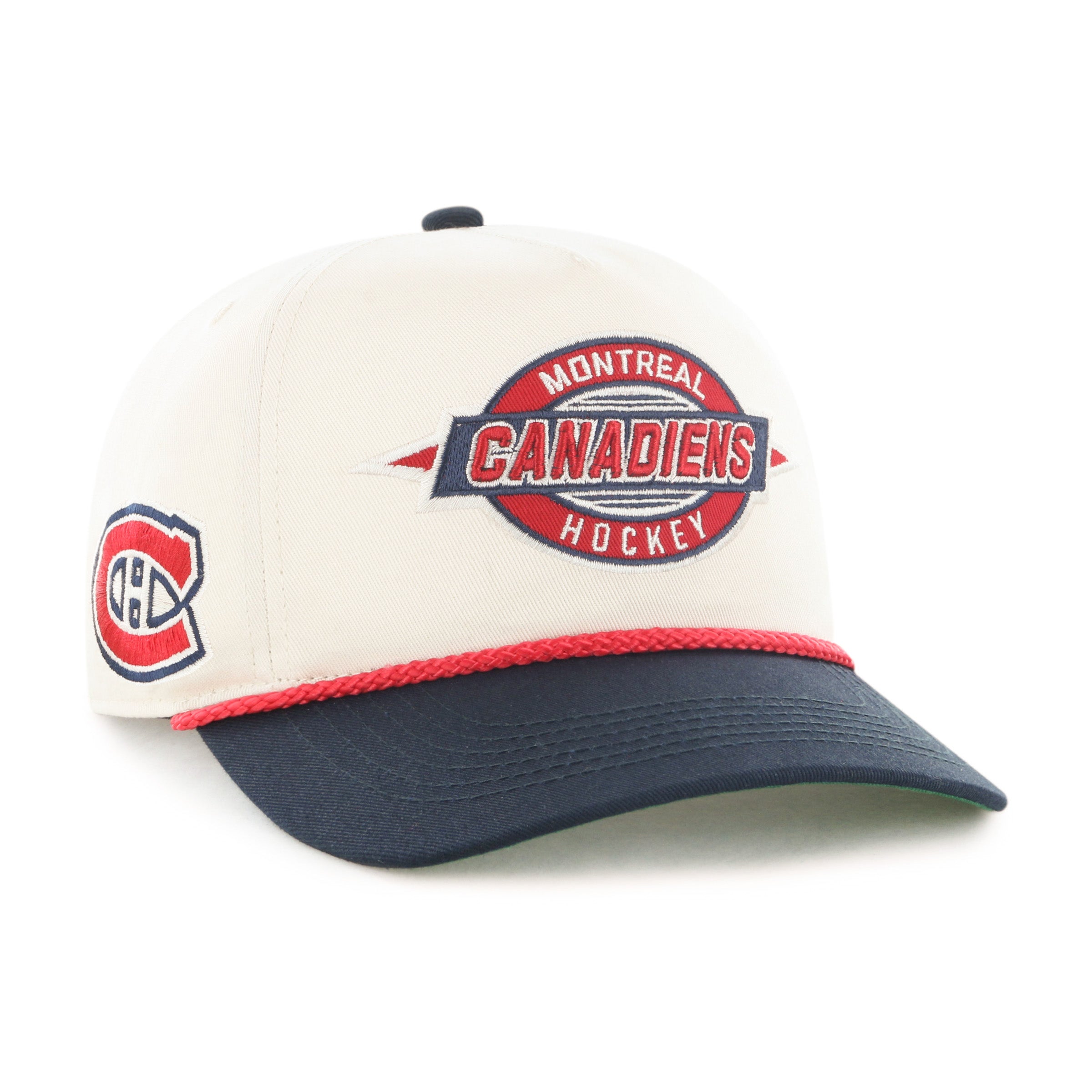 Montreal Canadiens NHL 47 Brand Men's Natural Frame Out Hitch Adjustable Hat