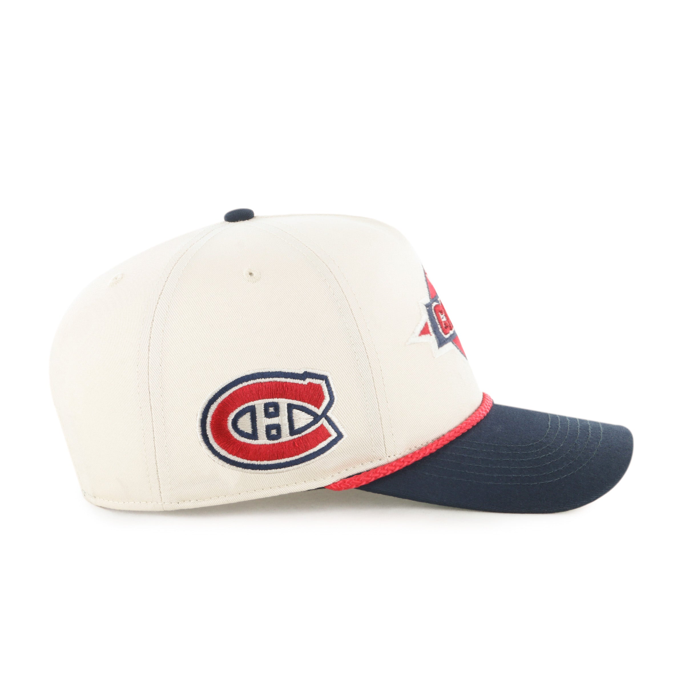 Montreal Canadiens NHL 47 Brand Men's Natural Frame Out Hitch Adjustable Hat