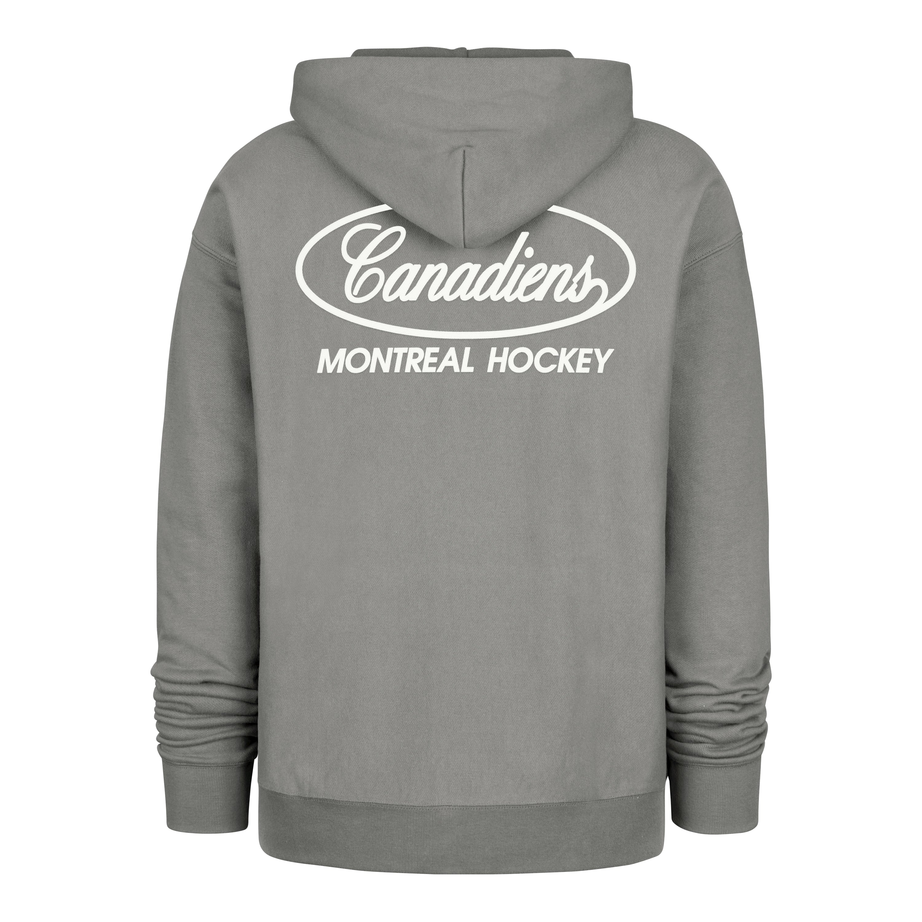 Montreal Canadiens NHL 47 Brand Men's Wolf Grey Sandstone Triple Double Foundation Hoodie