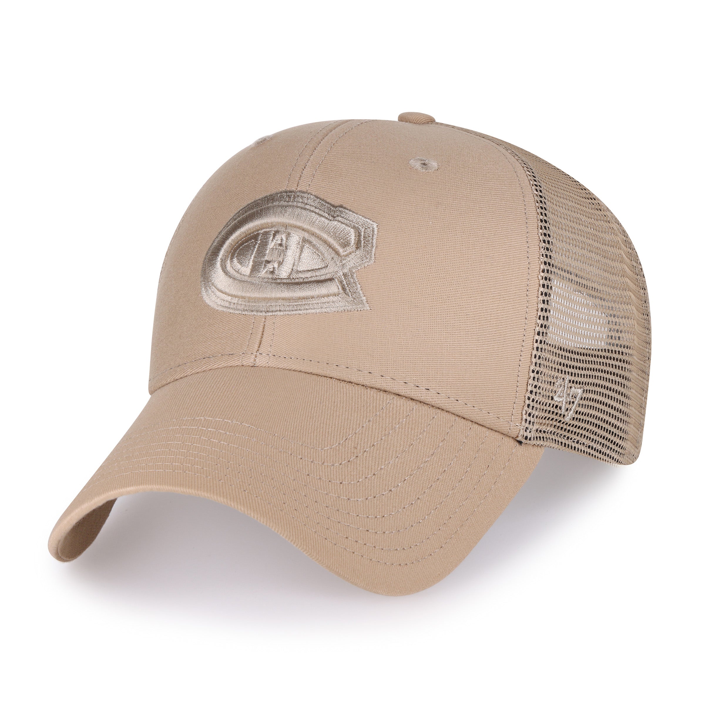 Casquette de camionneur snapback MVP Branson kaki 47 Brand pour homme des Canadiens de Montréal