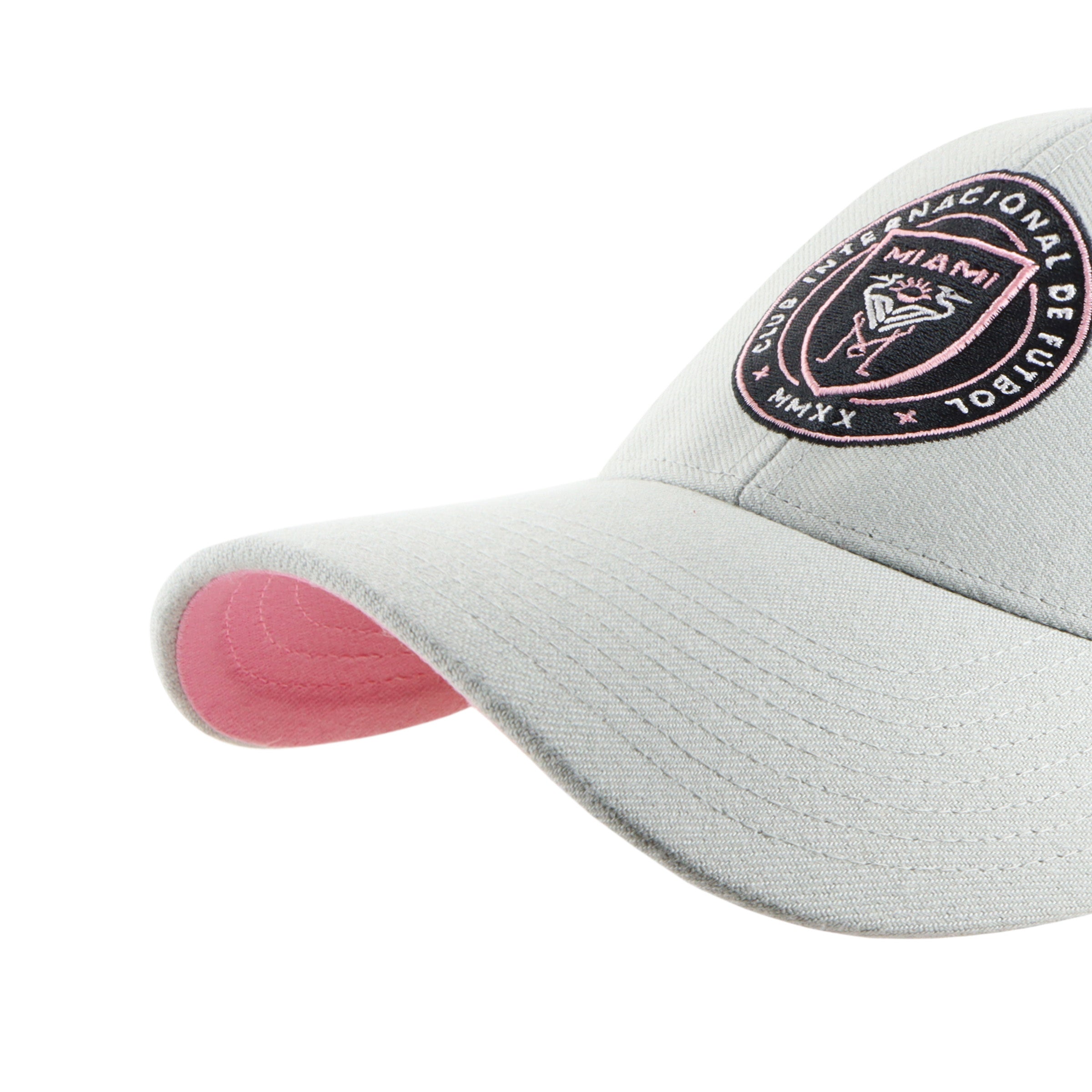 Casquette snapback grise Inter Miami FC MLS 47 Brand pour homme, modèle MVP Ballpark