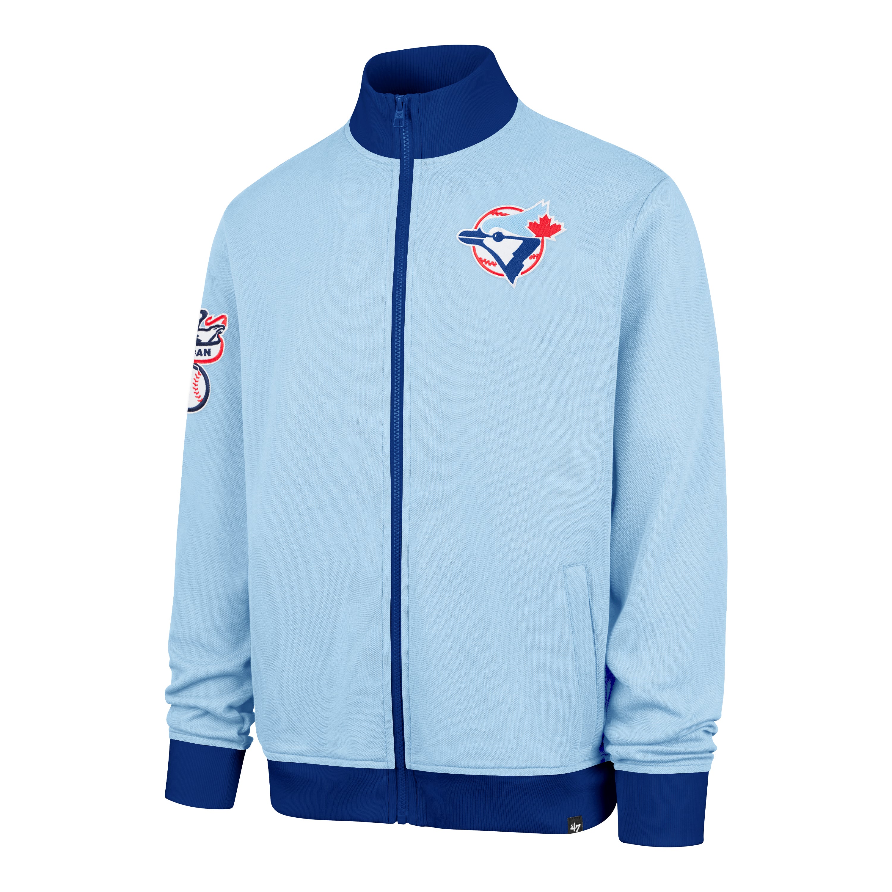 Toronto Blue Jays MLB 47 Brand Men’s Royal Relief Pitcher Pique Track Jacket