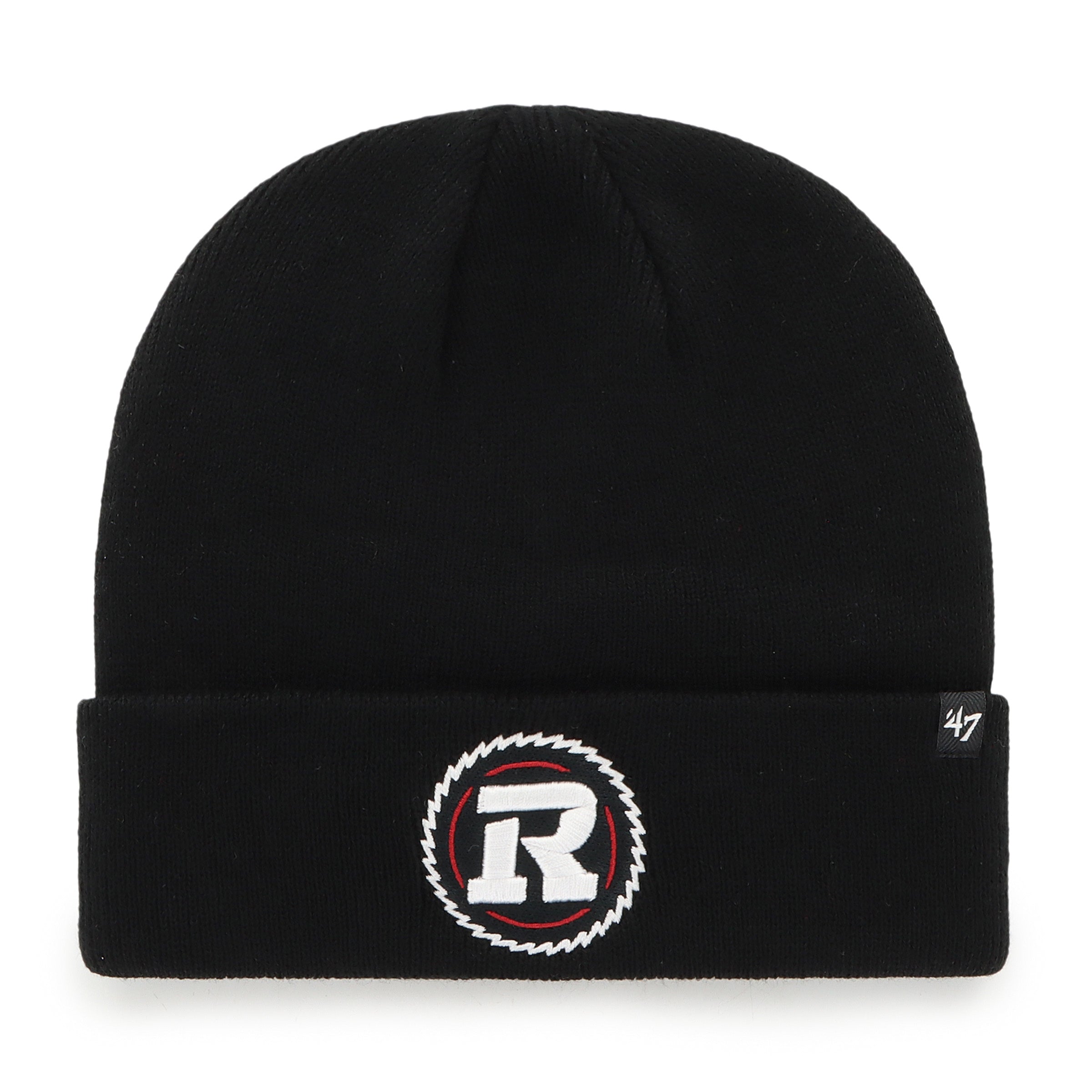 Ottawa Red Blacks CFL 47 Brand Men's Black Raised Cuff Knit Hat