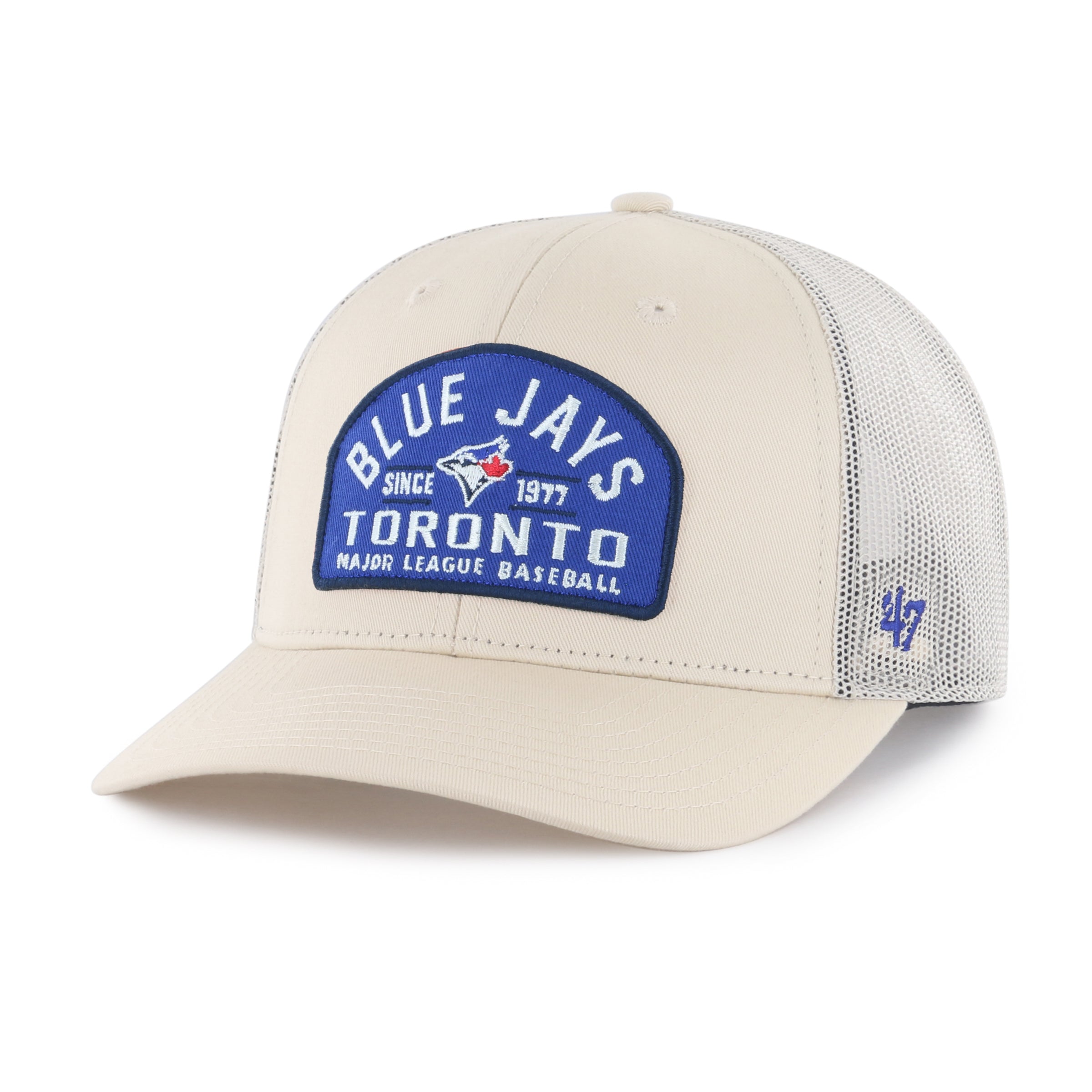 Toronto Blue Jays MLB 47 Brand Men's Beige Leland Trucker Snapback