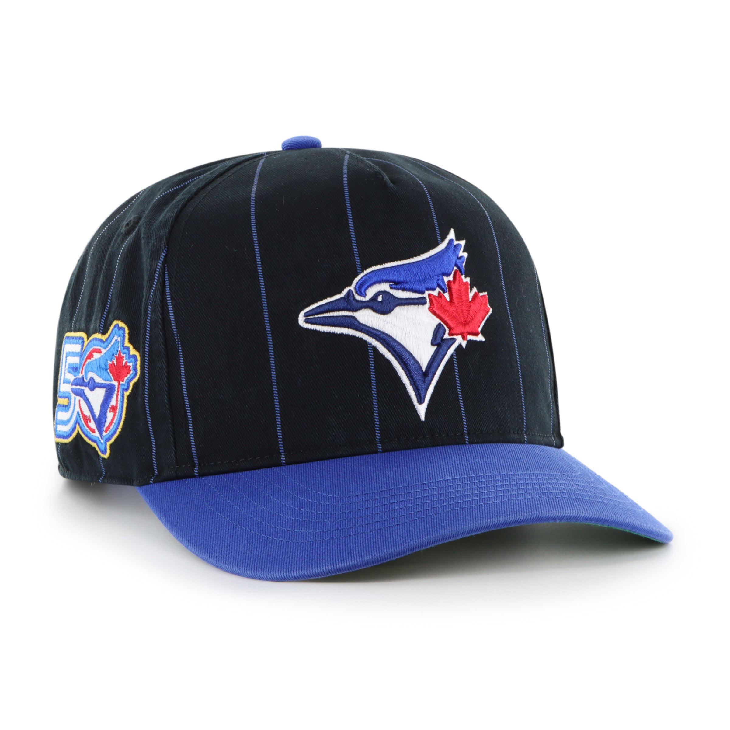 Toronto Blue Jays MLB 47 Brand Men's Navy / Royal Pinstripe Hitch Adjustable Hat