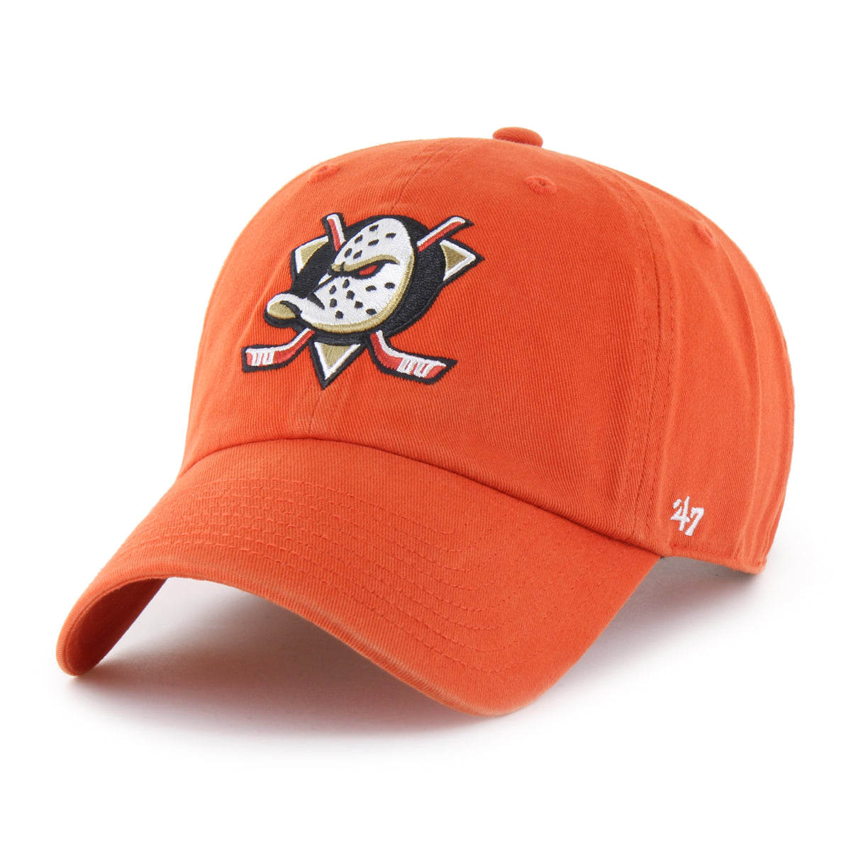 Anaheim Ducks NHL 47 Brand Men's Orange Clean Up Alternate Adjustable Hat