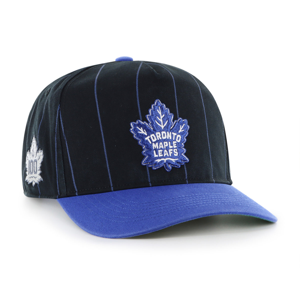 Toronto Maple Leafs NHL 47 Brand Men's Navy Pinstripe Hitch Adjustable Hat