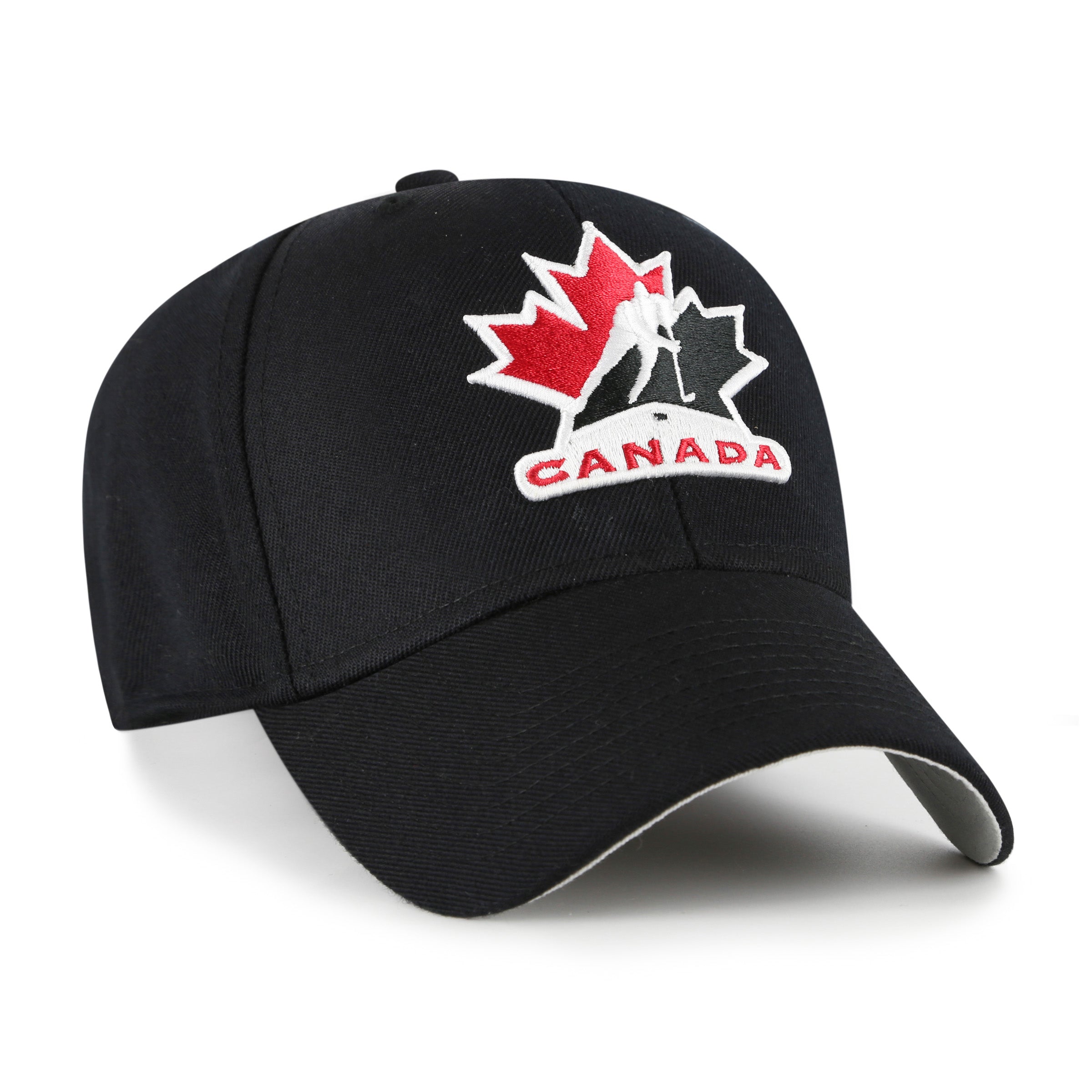 Casquette réglable noire MVP pour jeunes de la marque Hockey Canada IIHF 47