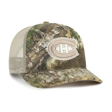 Montreal Canadiens NHL 47 Brand Men's Realtree APX Trucker Mesh Hitch Snapback