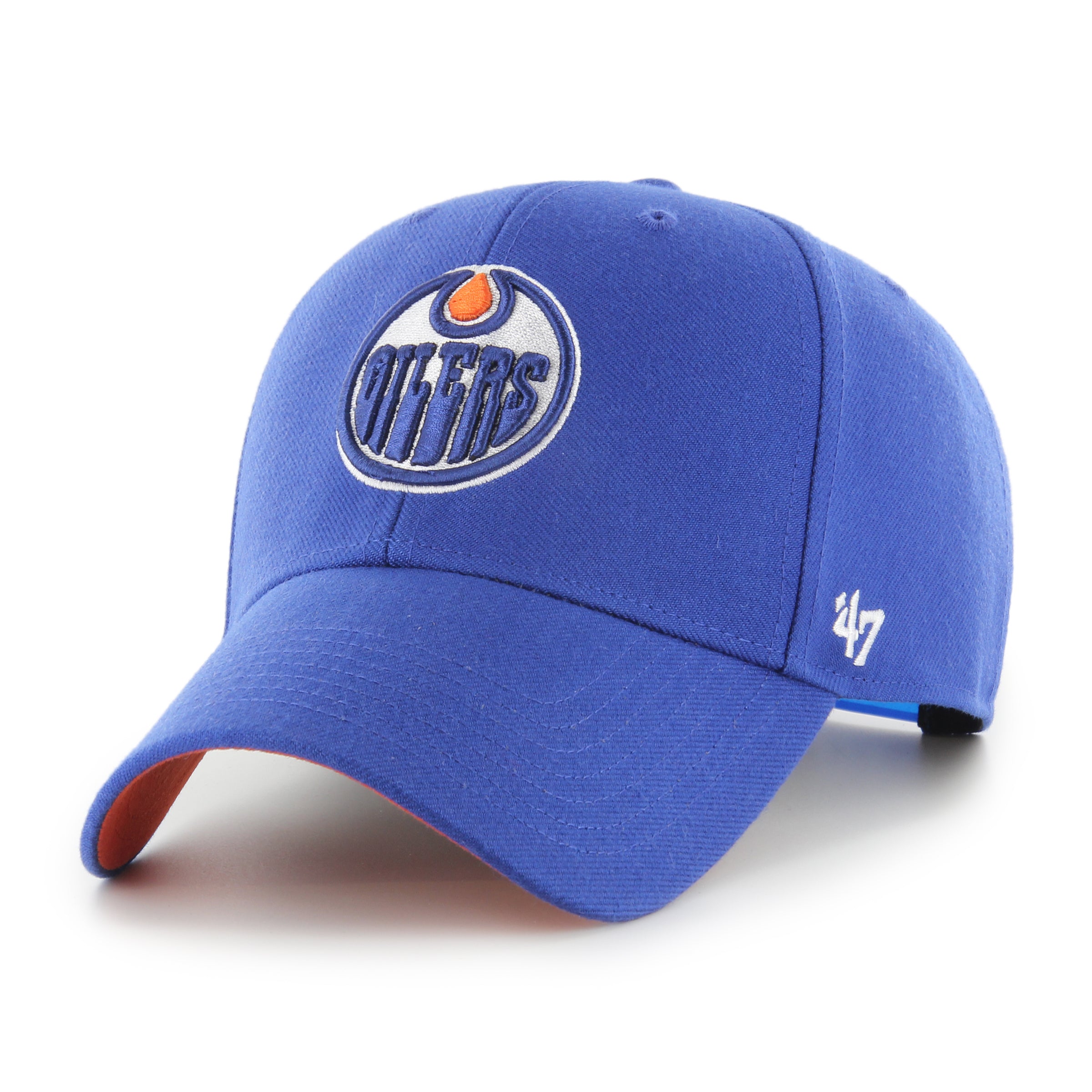 Edmonton Oilers NHL 47 Brand Men's Royal Blue 1990 Stanley Cup Championship MVP Sure Shot Snapback