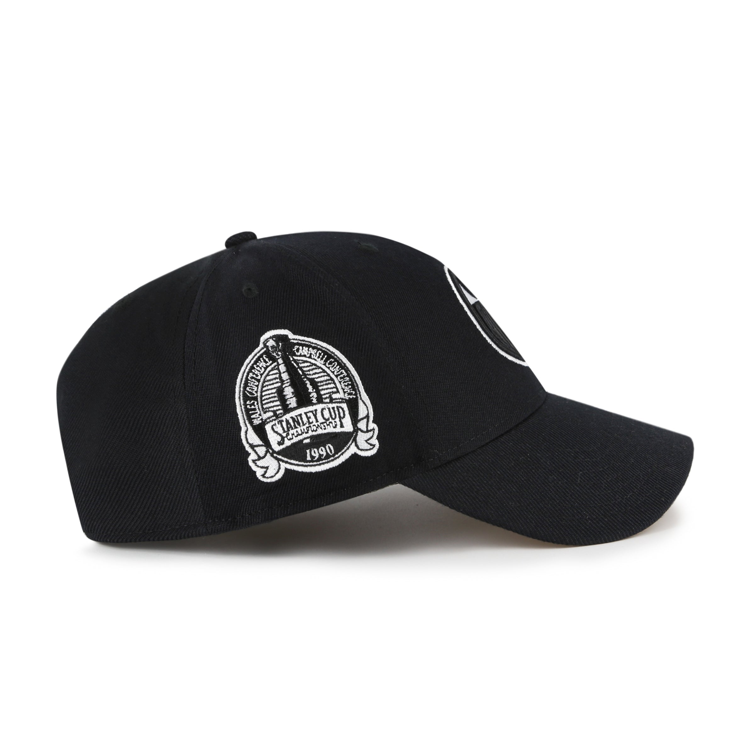 Edmonton Oilers NHL 47 Brand Men's Black White MVP Sure Shot Snapback