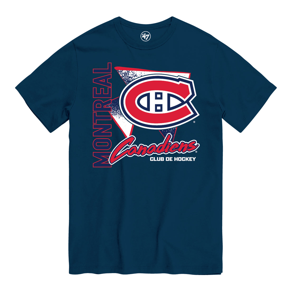 T-shirt bleu marine pour homme des Canadiens de Montréal de la LNH 47 Brand