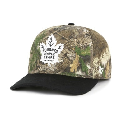 Casquette snapback bicolore Toronto Maple Leafs NHL 47 Brand pour homme, RealTree APX