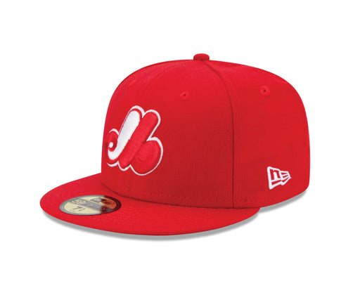 Montreal Expos MLB New Era Men's Red 59Fifty Cooperstown Fitted Hat