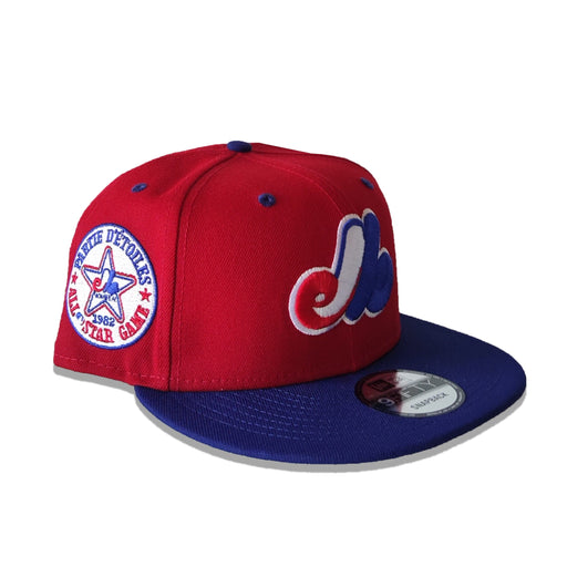 Montreal Expos MLB New Era Men's Red 9Fifty 1982 Cooperstown All Star Game Patch Snapback