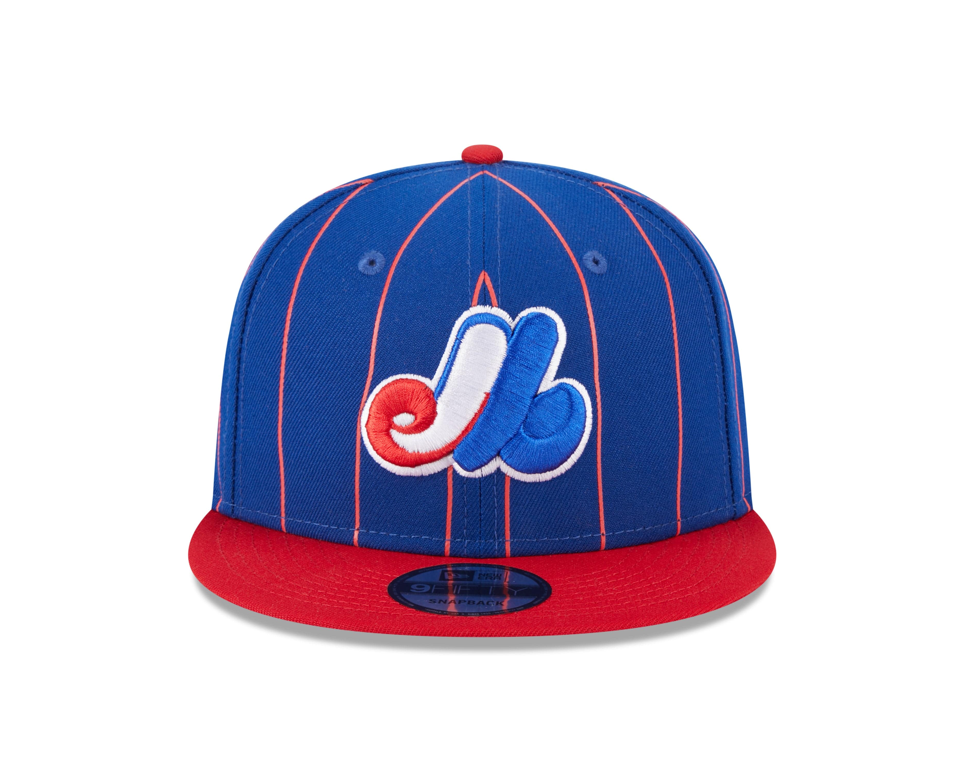 Montreal Expos MLB New Era Men's Royal Blue 9Fifty Cooperstown Vintage Pinstripe Snapback