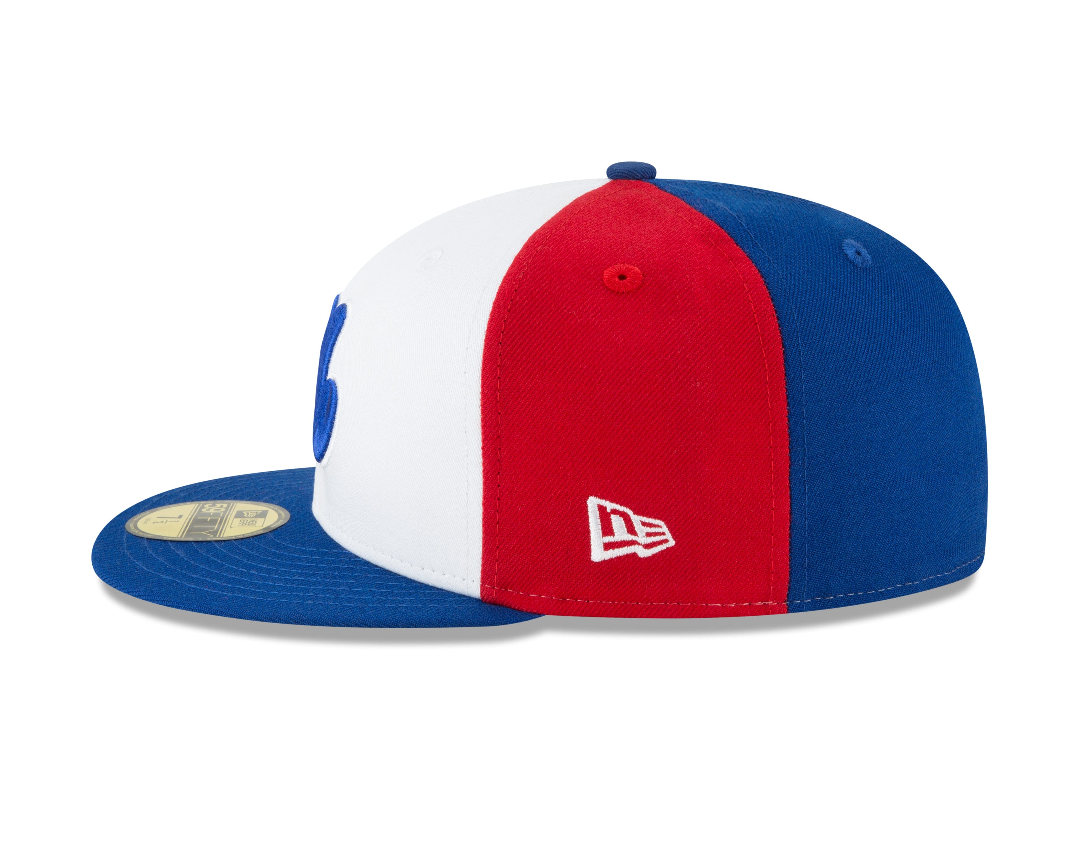 Montreal Expos MLB New Era Men's Tricolor 59Fifty 1969-91 Cooperstown Fitted Hat