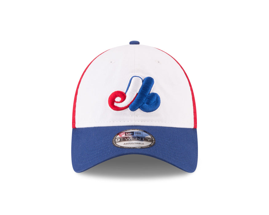 Montreal Expos MLB New Era Men's Tricolor 9Twenty Cooperstown Adjustable Hat