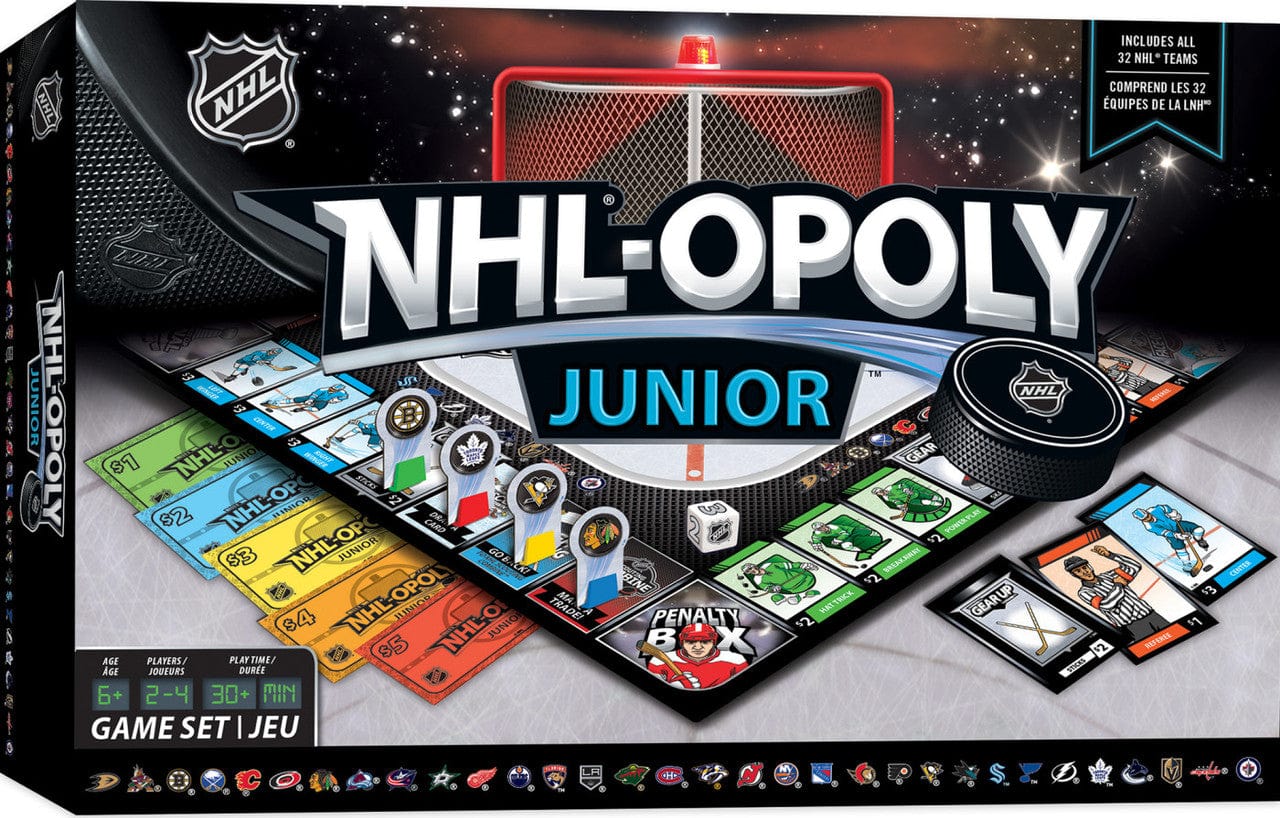 NHL Masterpieces All Teams League Opoly Junior Game