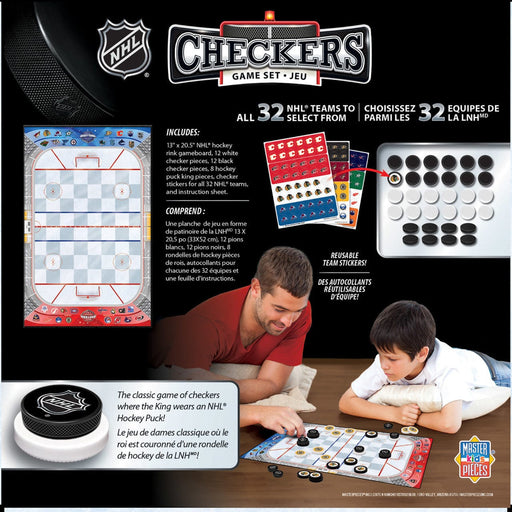 NHL Masterpieces League Checkers Game