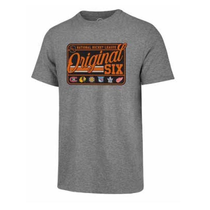 Original Six NHL 47 Brand Men's Grey Burns T-Shirt