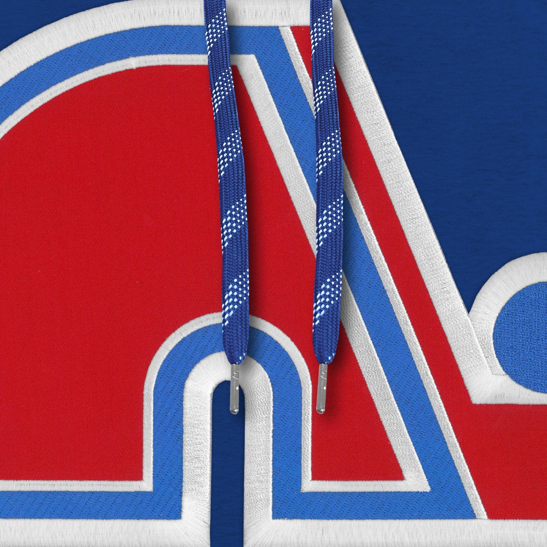 Quebec Nordiques NHL Bulletin Men's Royal Blue Express Twill Logo Hoodie