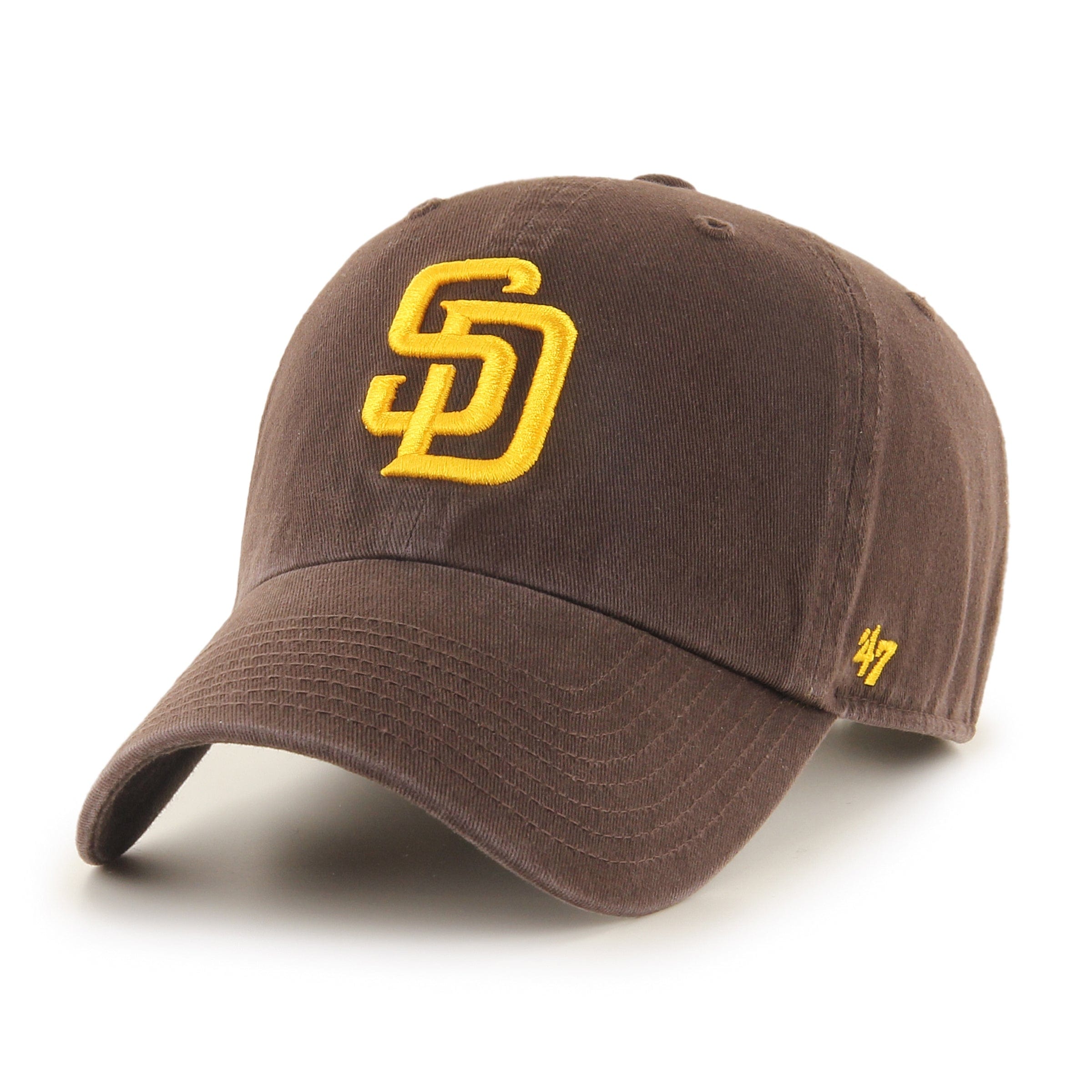 San Diego Padres MLB 47 Brand Men's Brown Clean Up Adjustable Hat
