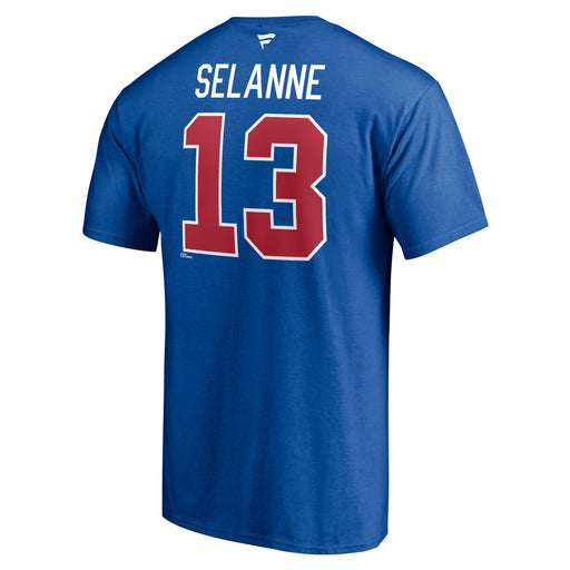 Teemu Selanne Winnipeg Jets NHL Fanatics Branded Men's Royal Blue Alumni Authentic T-Shirt