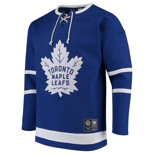 Toronto Maple Leafs NHL Fanatics Branded Men's Royal Blue Breakaway Lace Up Pullover Fleece