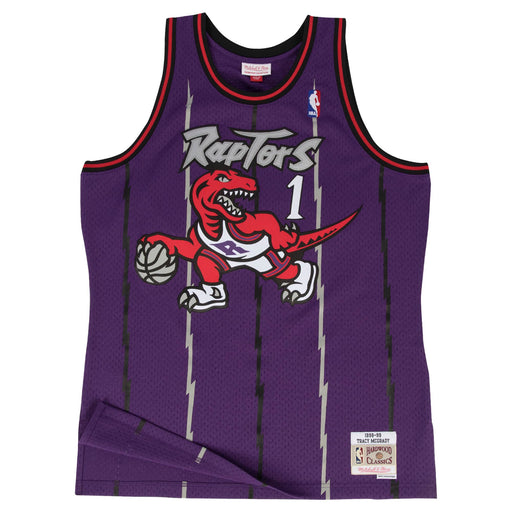 Tracy McGrady Toronto Raptors NBA Mitchell & Ness Men's Purple 1998-99 Hardwood Classics Swingman Jersey