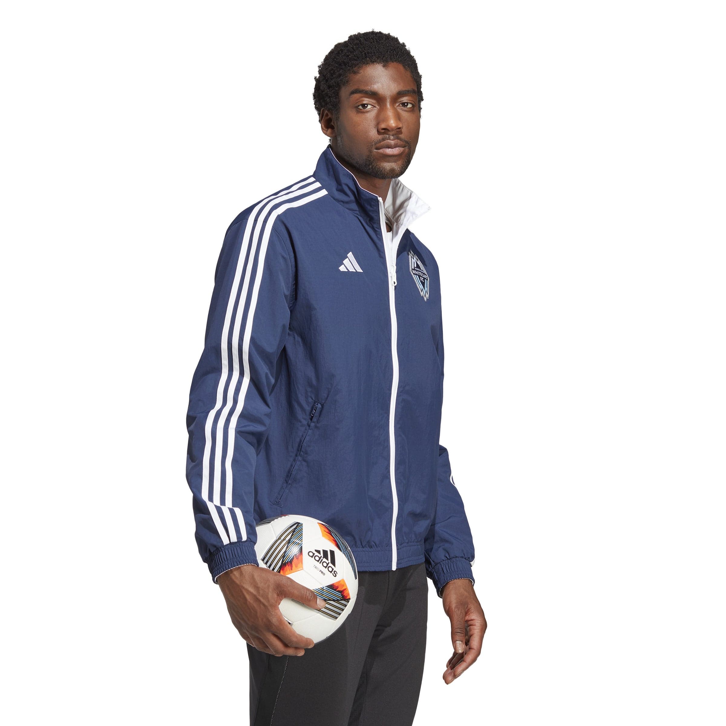 Vancouver Whitecaps FC MLS Adidas Men's Navy Anthem Reversible Jacket