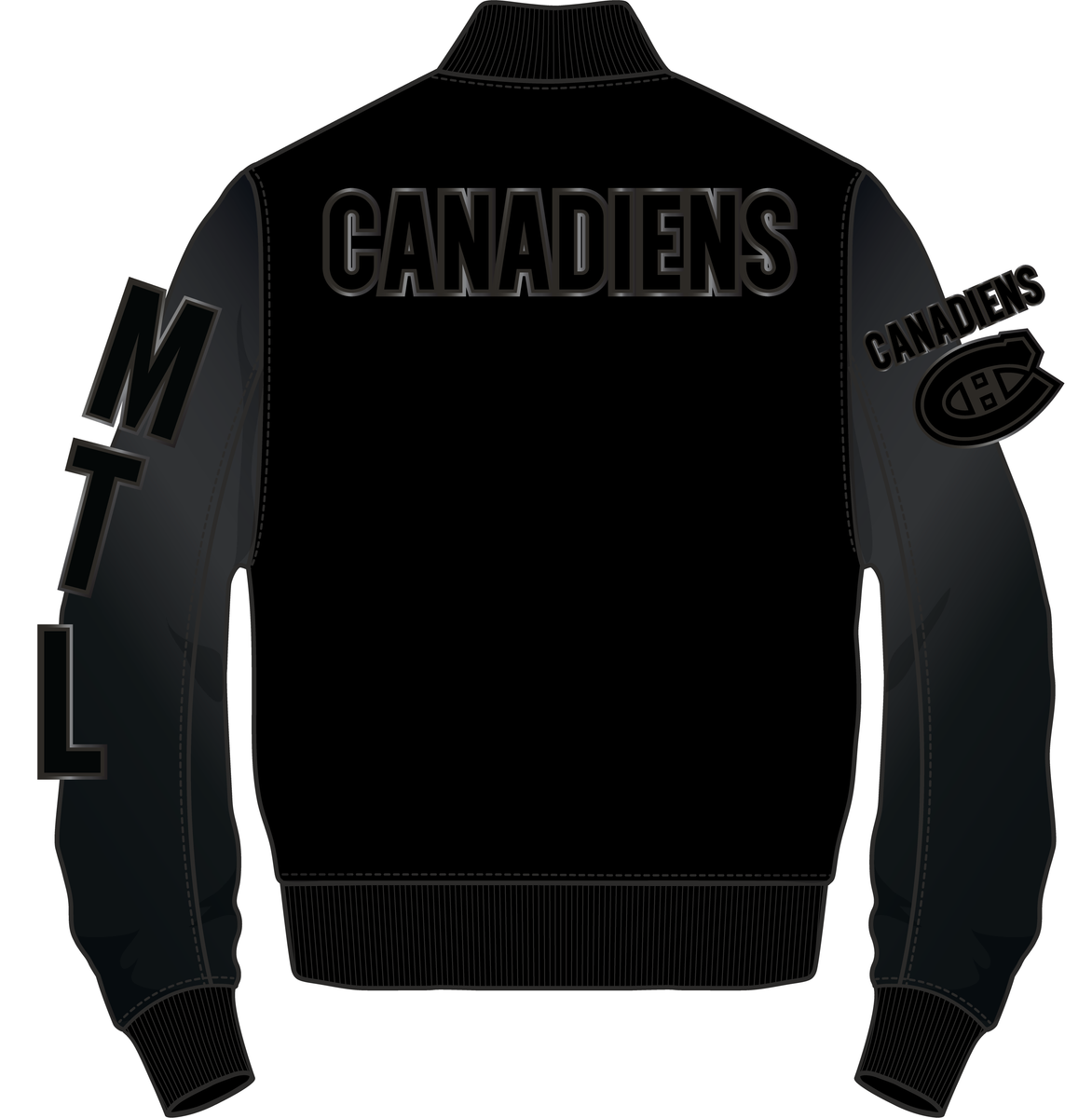 Montreal Canadiens NHL Pro Standard Men's Black Classic Wool Varsity Jacket