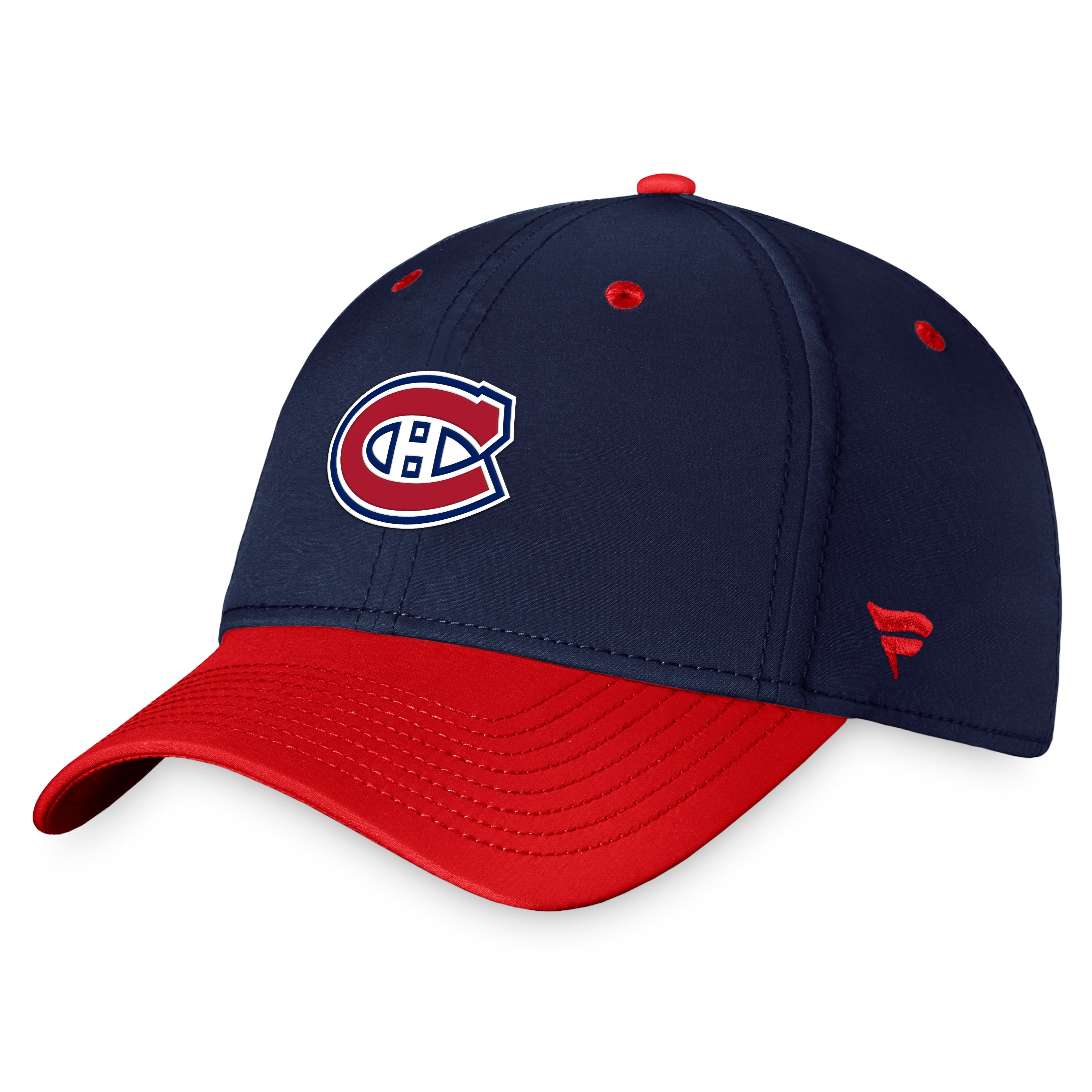 Montreal Canadiens NHL Fanatics Branded Men's Navy Authentic Pro Rink Stretch Fit Hat