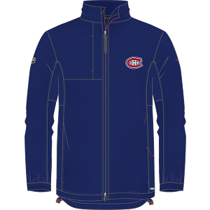 Montreal Canadiens NHL Fanatics Branded Men's Navy 2024 Authentic Pro Rink Coaches Jacket