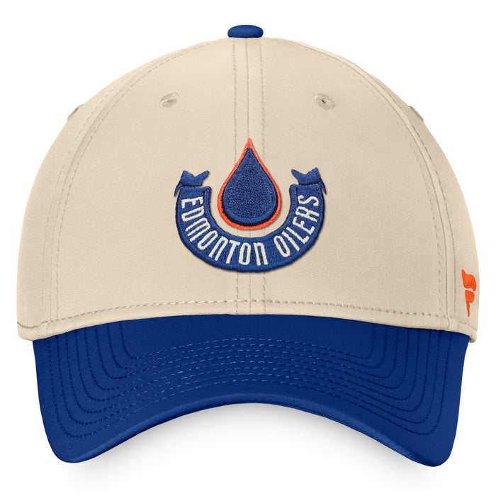 Men's NHL Edmonton Oilers Adidas Reverse Retro Flex Hat - Royal