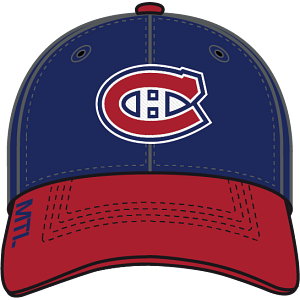 Casquette extensible bleu marine pour hommes de marque NHL Fanatics des Canadiens de Montréal