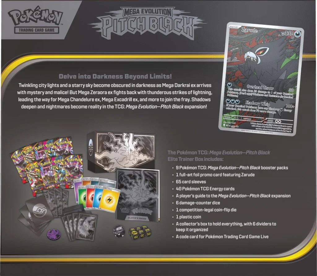 Pokémon TCG Mega Evolution ME05 Pitch Black Elite Trainer Box
