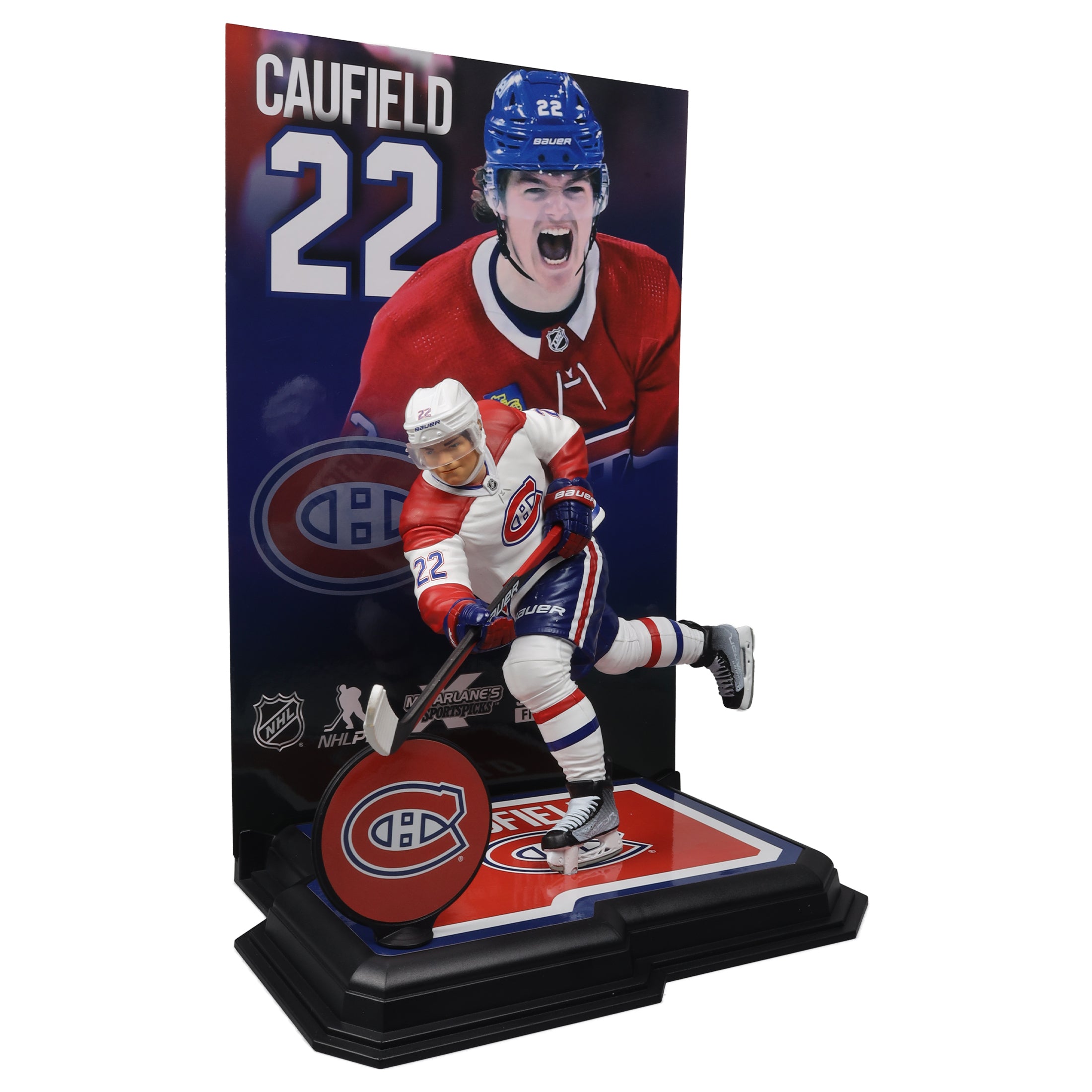 Cole Caufield Montreal Canadiens NHL McFarlane Toys Away Uniform Legacy Series 7" Action Figure