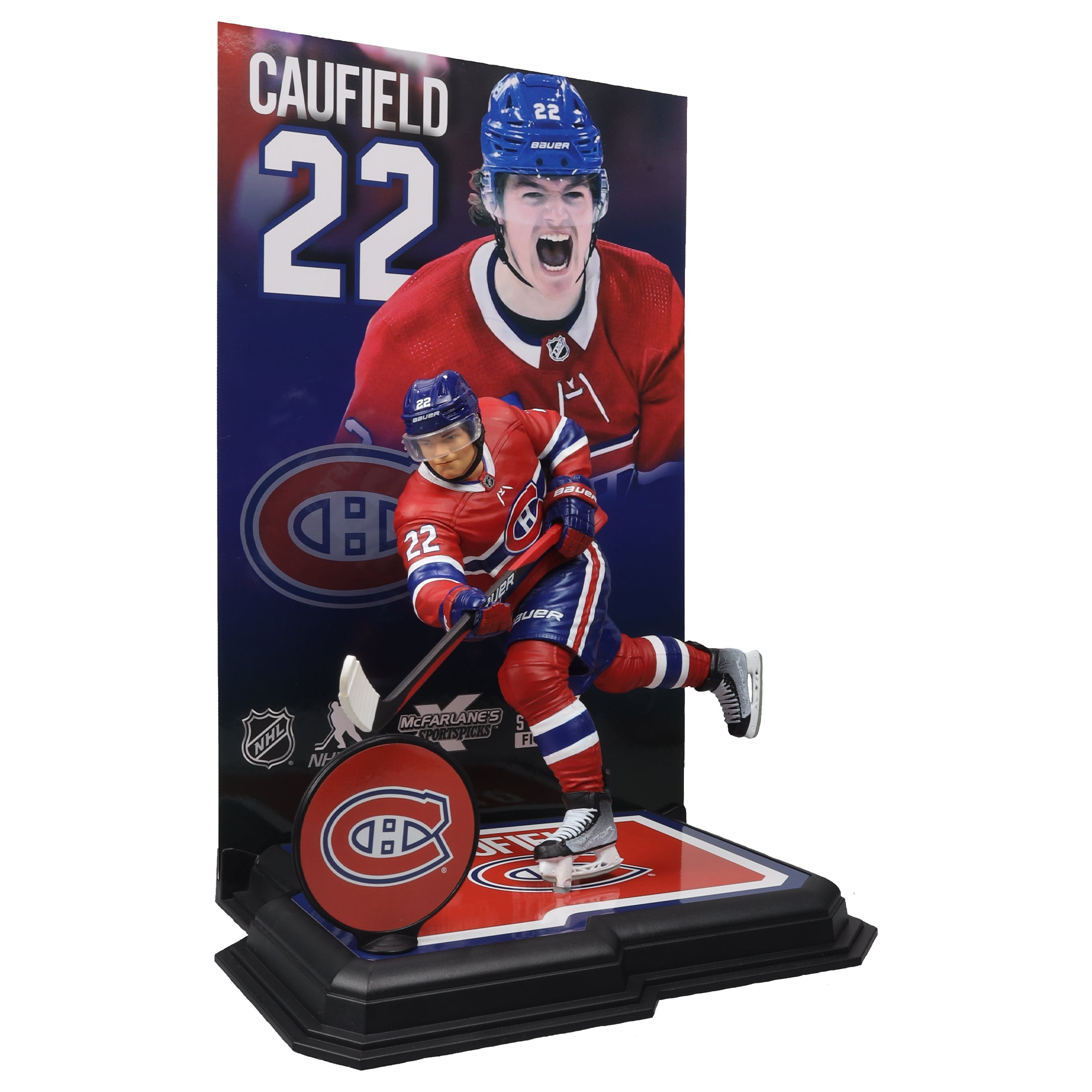 Cole Caufield Canadiens de Montréal NHL McFarlane Toys Home Uniform Legacy Series Figurine d'action 7"