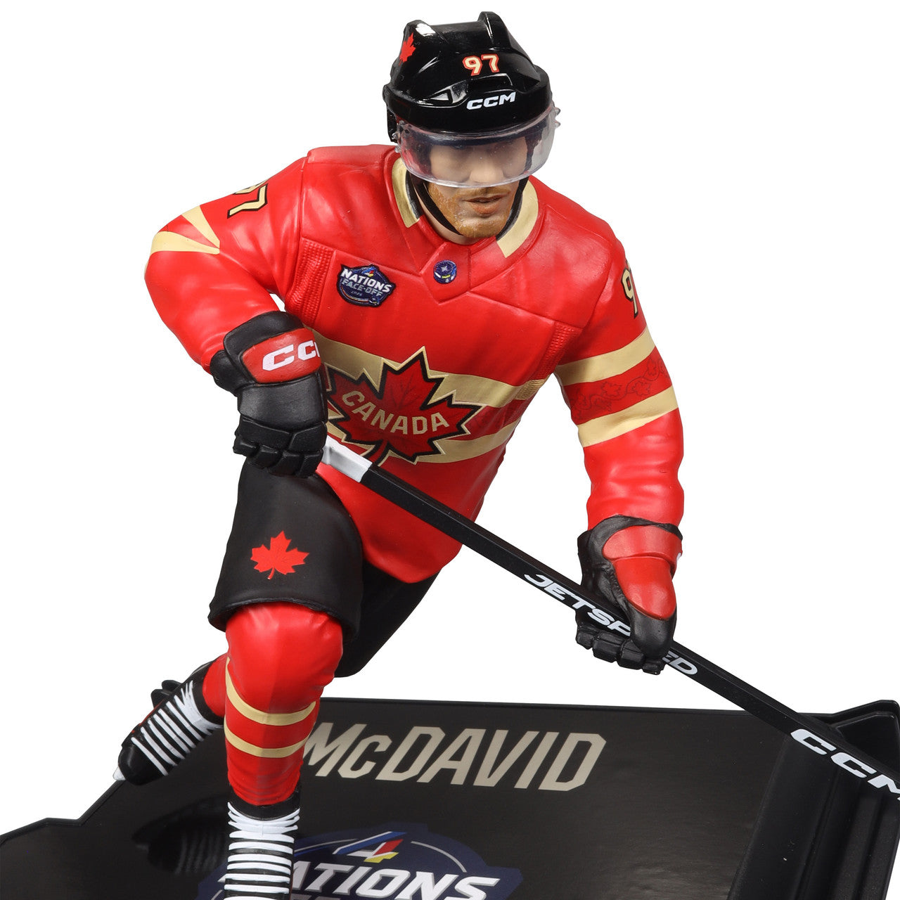 Connor McDavid Canada NHL McFarlane Toys 4 Nations Face-Off Legacy Series 7" Action Figure