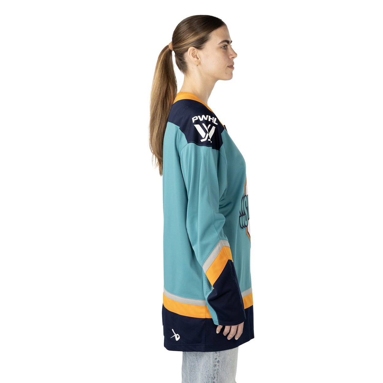 Maillot réplique unisexe cyan PWHL Bauer des New York Sirens