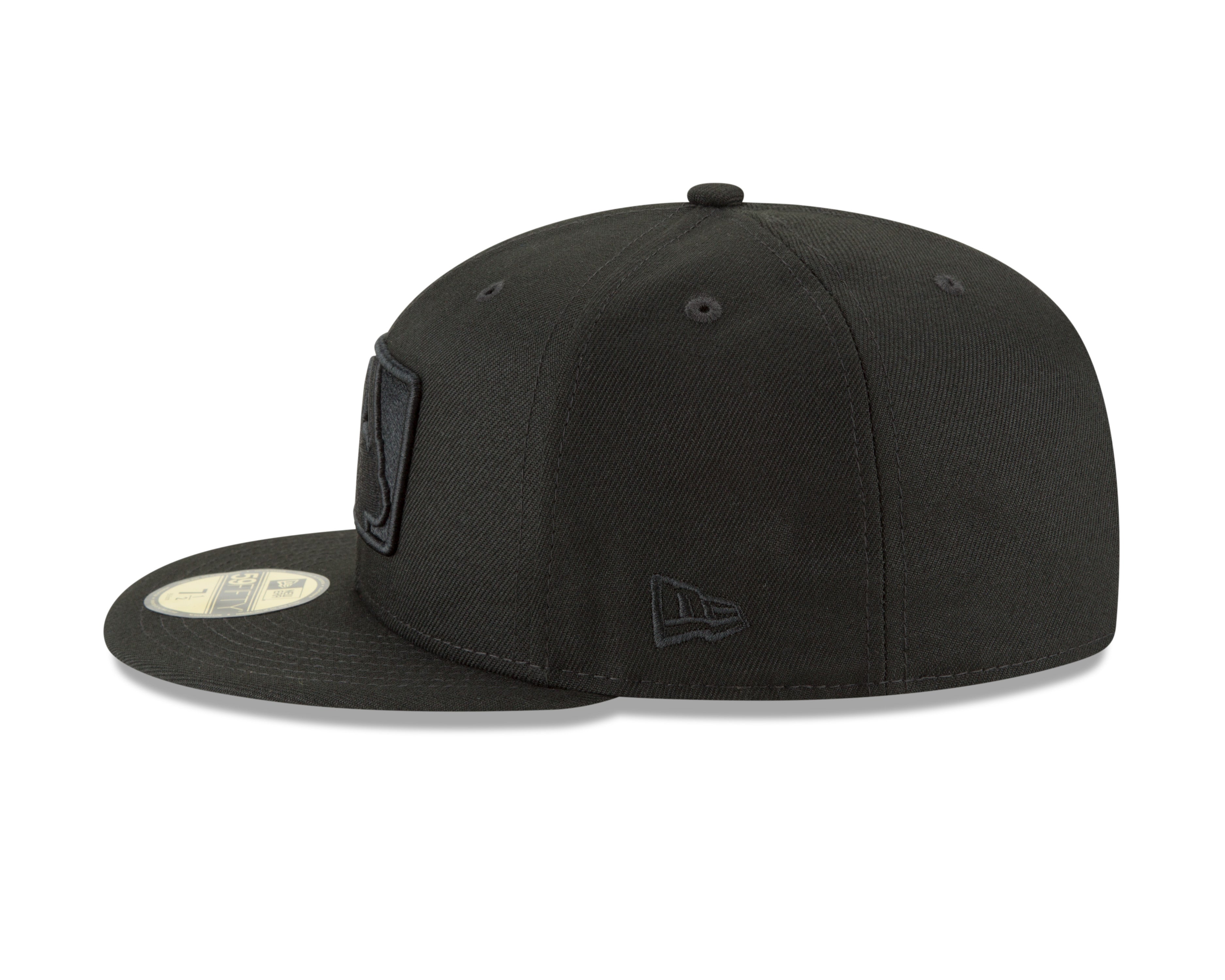 MLB Batterman Logo New Era Men's Black on Black 59Fifty Fitted Hat